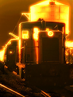 Ghostly diesel engine railway from Strasburg pennsylvania