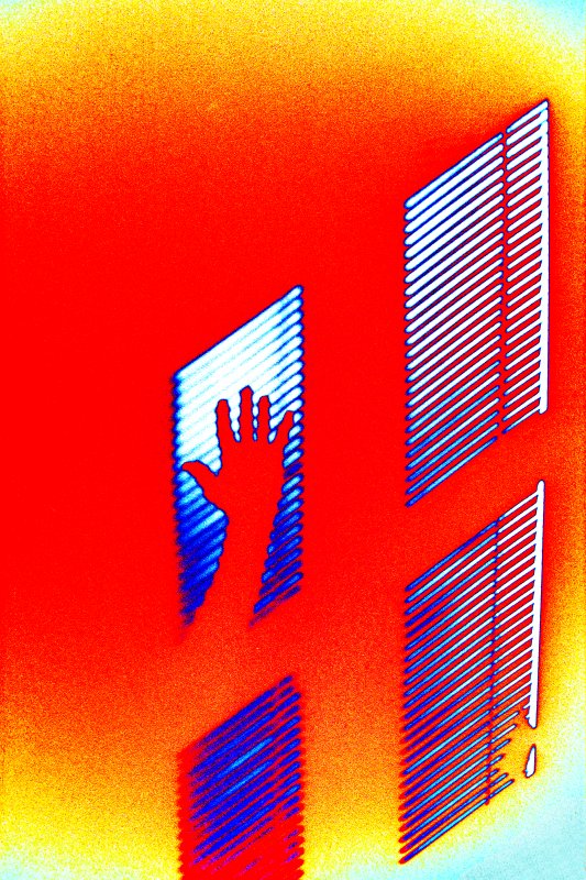 Red blind shadow - by Tony Karp